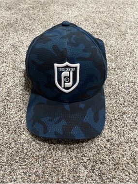 Todd Snyder x FootJoy Navy Blue Camo Baseball Cap with Shield Logo